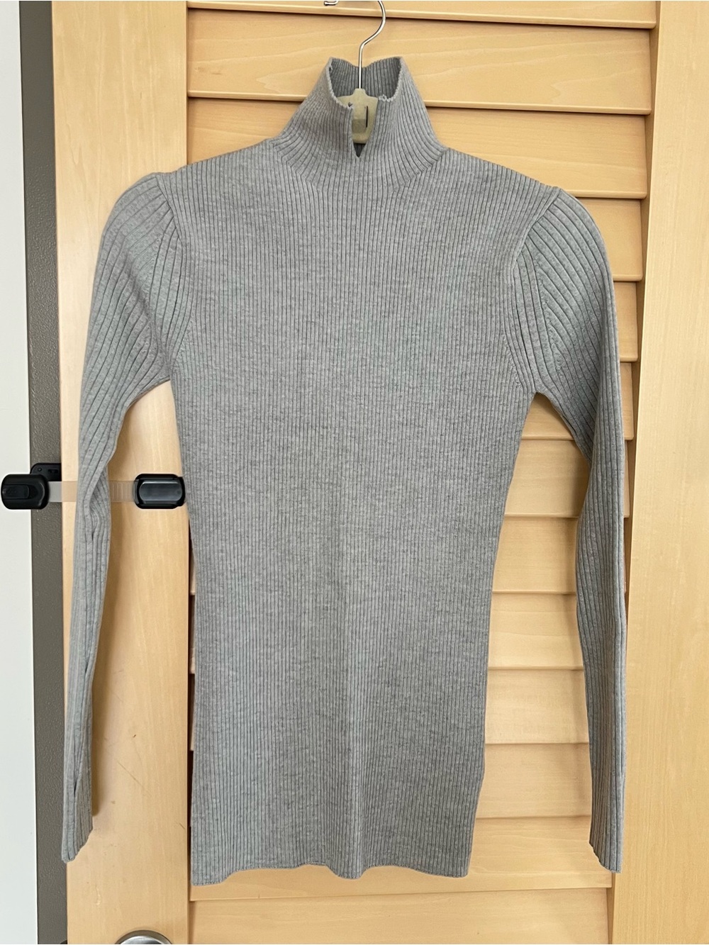 Studio Nicholson grey erno turtleneck rib sweater in size 0
